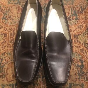 Tod's Dark Brown Leather Loafers